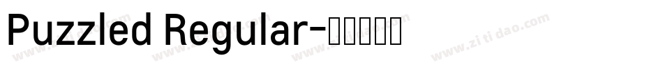 Puzzled Regular字体转换